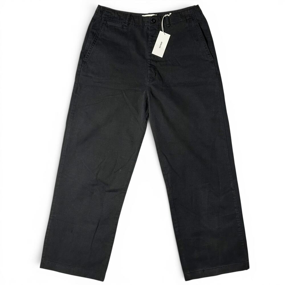 Buck Mason Baja Twill Field Chino Womens Actual Size 31x30 Soft Black NWT